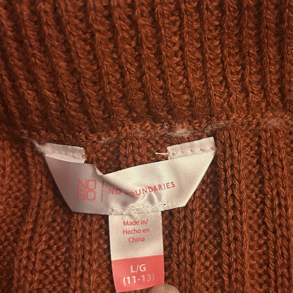 No Boundaries Juniors Ribbed Striped Knit Sweater Skirt Y2K Size Large 11-13 - Picture 5 of 8